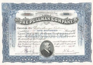 Hattie Sanger Pullman - Pullman Co - Stock Certificate