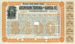 Atchison, Topeka and Santa Fe Railroad Co. - Various Denominations Bond