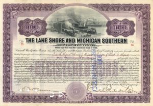 Lake Shore and Michigan Southern Railway Co. - Bond