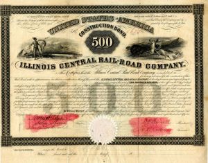 Illinois Central Railroad Co.  - $500 - Bond