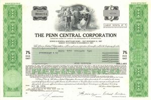 Penn Central Corporation - $100 Bond