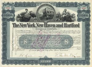 New York, New Haven and Hartford Railroad Co. - 1902 dated $10,000 Railway Bond