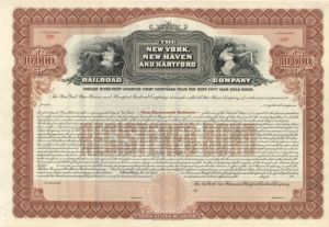 New York, New Haven and Hartford Railroad Co. - $10,000 Unissued Bond