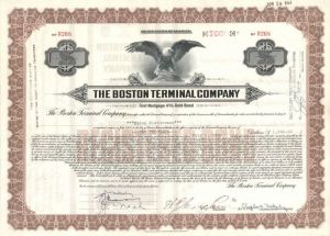 Boston Terminal Co. - $1,000 Bond