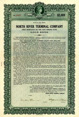 North River Terminal Co. - Various Denominations Bond