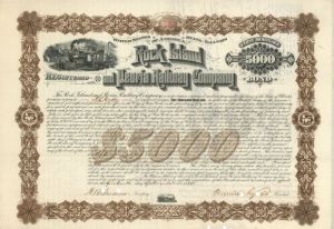 Rock Island and Peoria Railway Co. - $5,000 Bond
