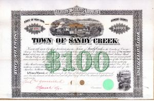 Town of Sandy Creek  - $100 Bond