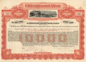 Chicago and Alton Railway Co. - 1920 dated $10,000 Bond
