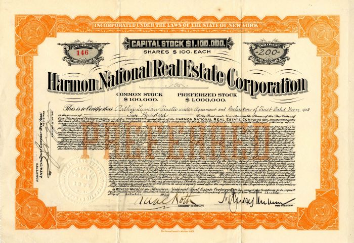 Harmon National Real Estate Corporation