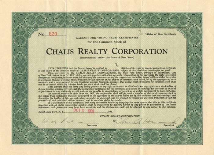 Chalis Realty Corporation