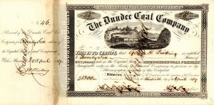 Dundee Coal Co. - Stock Certificate