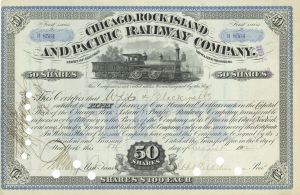 Chicago, Rock Island and Pacific Railway Co. - Stock Certificate