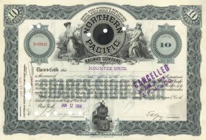 Northern Pacific Railway Co. - 1914 Stock Certificate