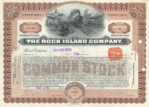 Rock Island Co. - Stock Certificate