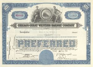 Chicago Great Western Railway Co. - Stock Certificate