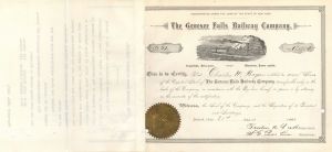 Genesee Falls Railway Co. - Stock Certificate