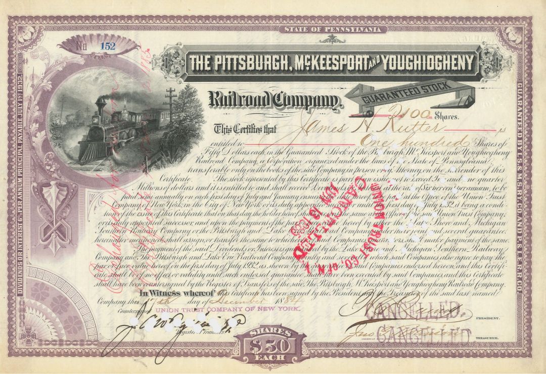 Pittsburgh, McKeesport and Youghiogheny Railroad Co.