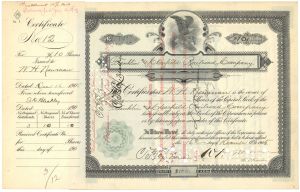 Franklin and Clearfield Railroad Co. - 1903 dated Railway Stock Certificate