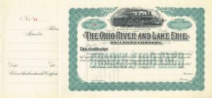 Ohio River and Lake Erie Railroad Co.