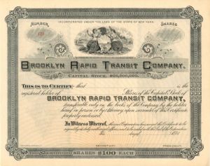 Brooklyn Rapid Transit Co. - Stock Certificate