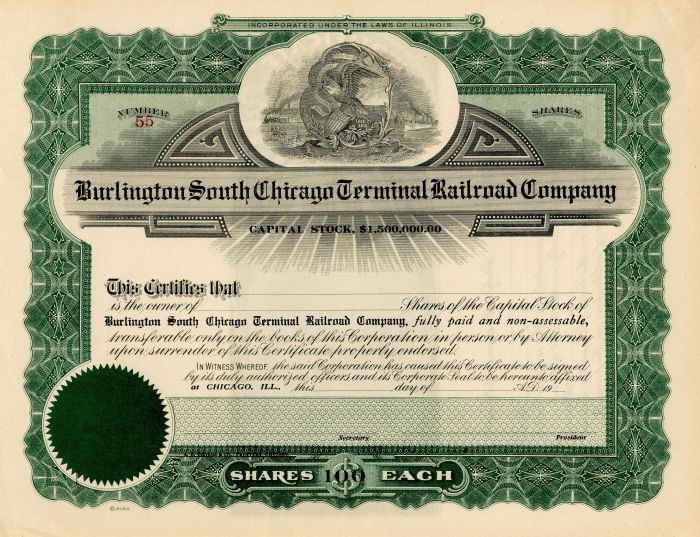Burlington South Chicago Terminal Railroad Co.