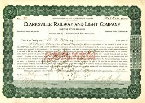 Clarksville Railway and Light Co.