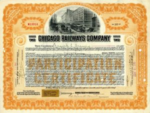 Chicago Railways Co. - Participation Certificate