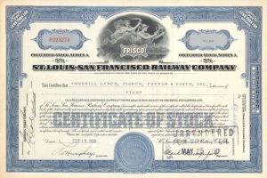 St. Louis-San Francisco Railway Co. - Stock Certificate