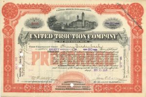 United Traction Co. - Stock Certificate