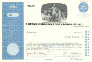 American Broadcasting Companies, Inc. - Specimen Stock Certificate