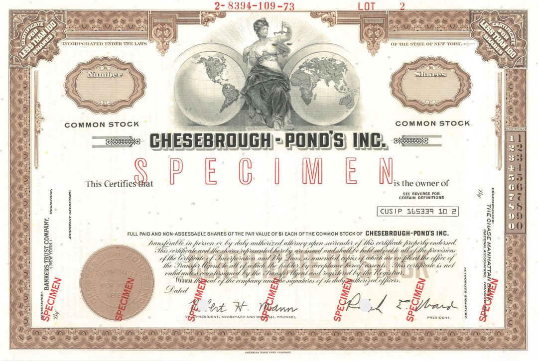 Chesebrough - Pond's Inc.