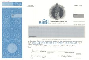 Con Edison Consolidated Edison, Inc. - Specimen Stock Certificate