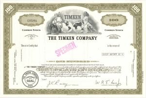 Timken Co. - Specimen Stock Certificate