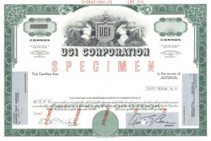 UGI Corporation - Specimen Stock Certificate