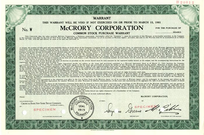 McCrory Corporation