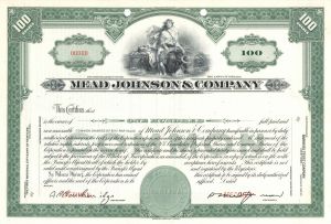 Mead Johnson and Co. - Specimen Stock Certificate