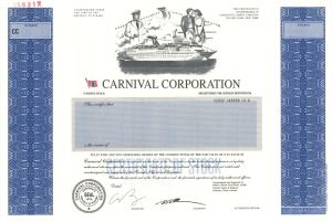 Carnival Corp. - Specimen Stock Certificate