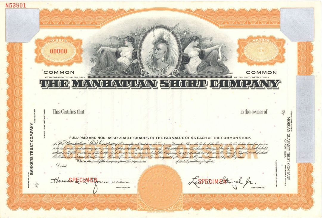 Manhattan Shirt Co. - Specimen Stock