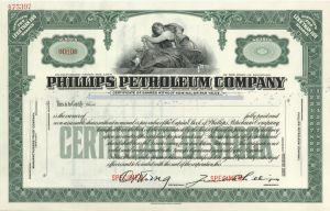 Phillips Petroleum Co. - Specimen Oil Stock Certificate