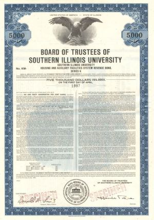 Board of Trustees of Southern Illinois University - $5,000 - Bond