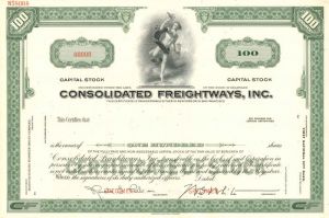 Consolidated Freightways, Inc. - Specimen Stock Certificate