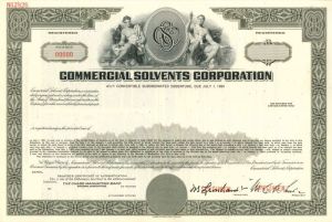 Commercial Solvents Corporation - Bond