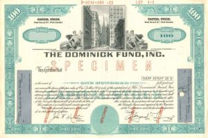 Dominick Fund, Inc. - Stock Certificate