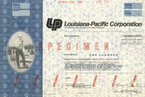 Louisiana-Pacific Corporation - Stock Certificate