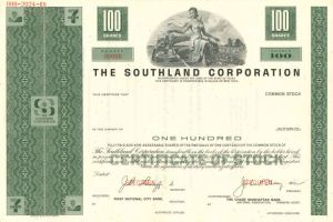 Southland Corporation - Stock Certificate