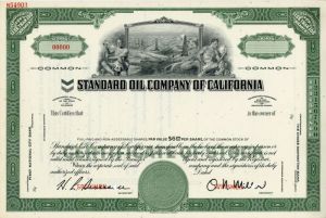 Standard Oil Co. of California - Stock Certificate