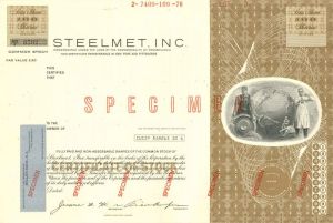 Steelmet, Inc. - Specimen Stock Certificate