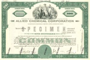Allied Chemical Corporation - Stock Certificate