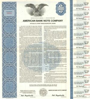 American Bank Note Co. - $5,000 - Bond