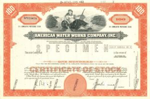 American Water Works Co., Inc. - Stock Certificate